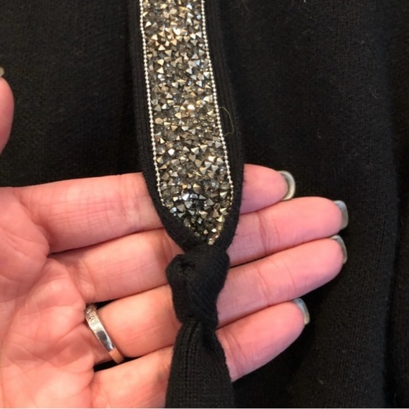 Zara crop knit sweater with sparkly strings - Picture 8 of 13